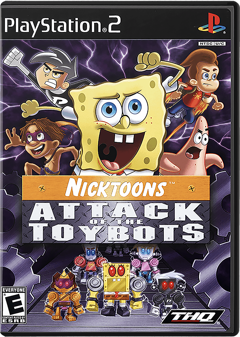 Nicktoons Attack of the Toybots box art for Playstation 2